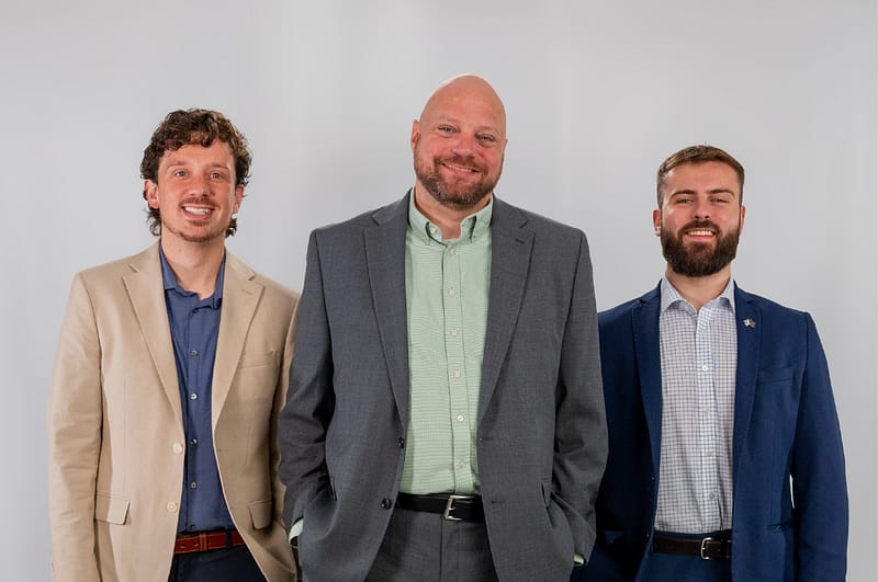 NEI Business Development team of Chase Gibson, Dan Bish, and Jackson Long.