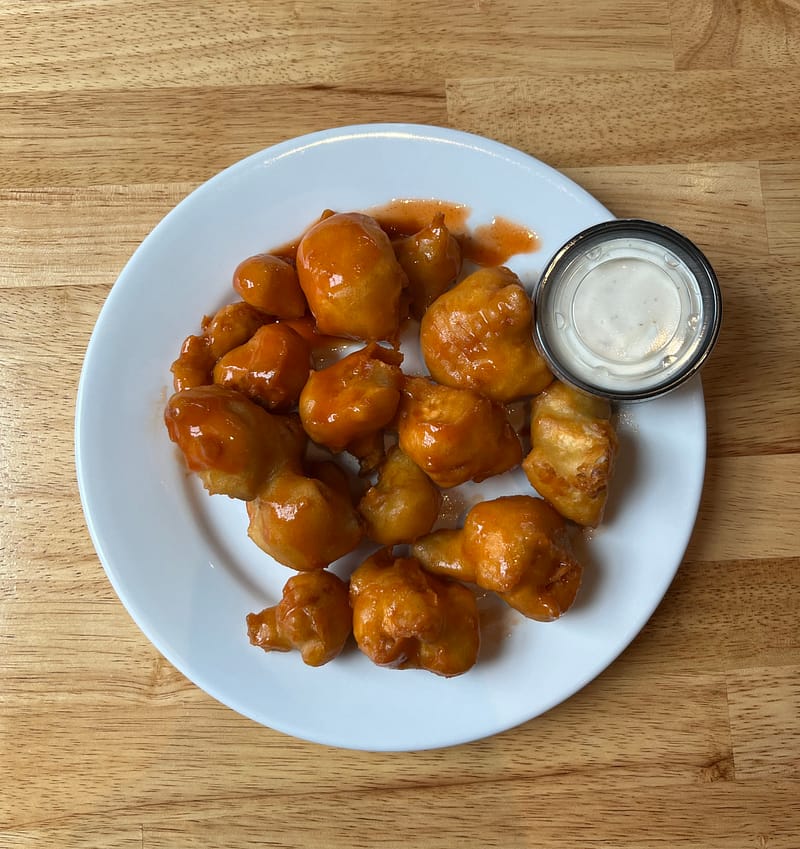 Fulton and Main's Buffalo Cauliflower Bites